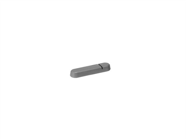 LEONE Supporto per posate in melamina grigio 6 pezzi - 8x2x1 cm