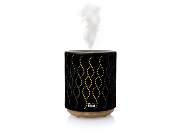 DOMO Diffusore di fragranza nero in ceramica con illuminazione a led - DO9215AV