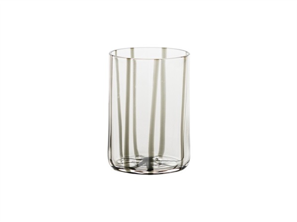 ZAFFERANO S.R.L. Tirache, bicchiere grigio in vetro