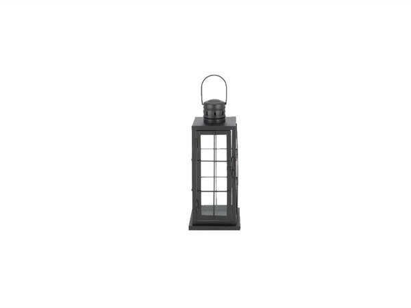 ESSCHERT DESIGN Lanterna in metallo, nero, h. 27 cm