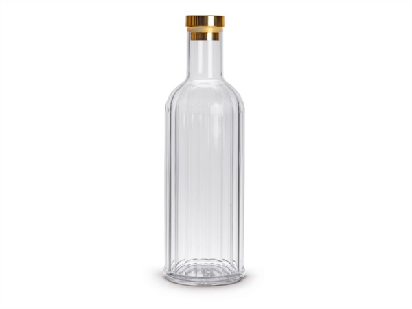 WD LIFESTYLE Bottiglia in acrilico 1lt - trasparente/oro
