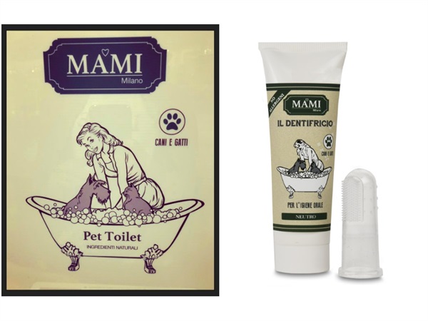 Dentifricio + spazzolino per animali Mami Milano Pet