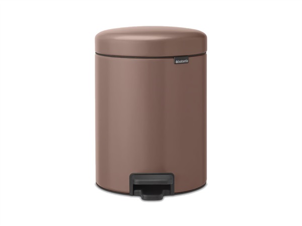 BRABANTIA Newicon, pattumiera a pedale, 5 Lt, satin taupe