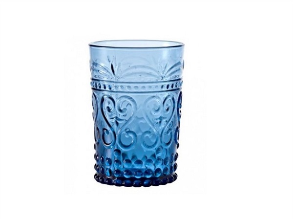 ZAFFERANO S.R.L. Provenzale,bicchiere tumbler rock acquamarina 27 cl