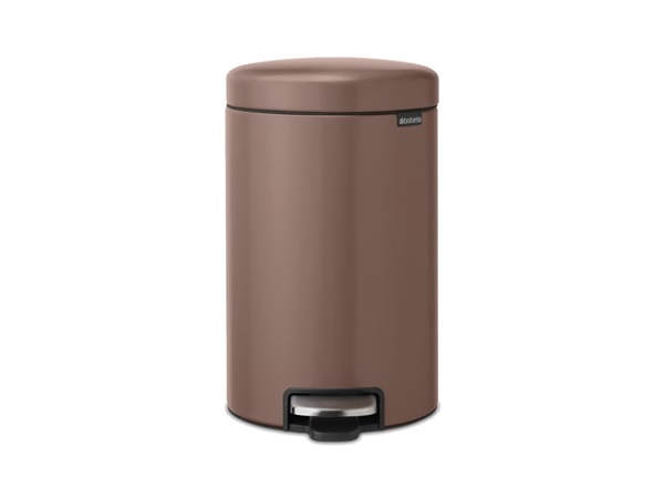 BRABANTIA Newicon, pattumiera a pedale, 12 Lt, satin taupe