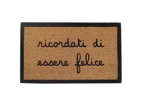 SIMPLE DAY LIVING & LIFESTYLE Zerbino Ricordati di essere felice 45x75 cm