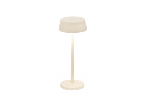 ZAFFERANO S.R.L. Sister light, lampada ricaricabile da tavolo wi-fi - avorio