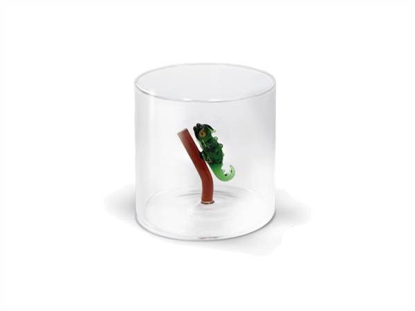 WD LIFESTYLE Bicchiere in vetro 250 ml, geco