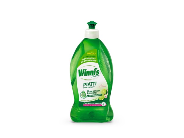 WINNI'S Detersivo piatti concentrato lime e fiori di mela, 480 ml