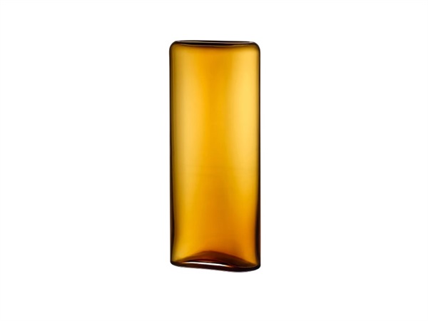 NUDE GLASS Layers, vaso in vetro ambra 32 cm