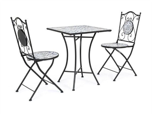BIZZOTTO Set tavolo + 2 sedie pieghevoli Erice