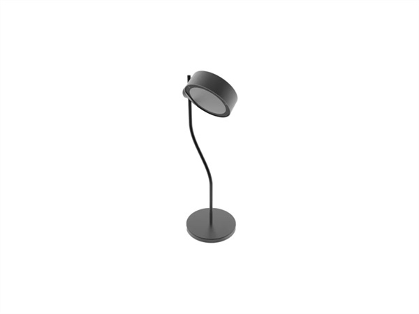 ZAFFERANO S.R.L. Super O, lampada ricaricabile da tavolo - nero