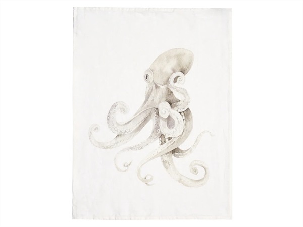 SIMPLE DAY LIVING & LIFESTYLE Canovaccio lino 50x68 cm, bianco polpo
