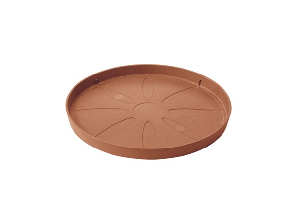 DEROMA Origin, sottovaso tondo terracotta in plastica 41 cm