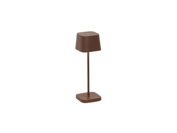 ZAFFERANO S.R.L. Ofelia micro pro, lampada da tavolo ricaricabile - corten