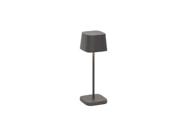 ZAFFERANO S.R.L. Ofelia micro pro, lampada da tavolo ricaricabile - grigio scuro