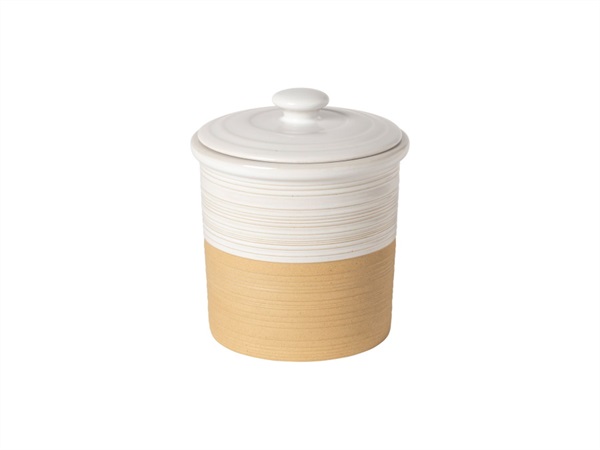 CASAFINA Scotia white, canister con coperchio Ø17,2x19,7h cm