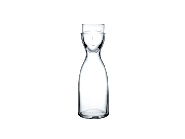 NUDE GLASS Mr & Mrs, set acqua notte trasparente 700 cc