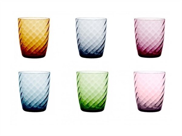 ZAFFERANO S.R.L. Torson, set 6 bicchieri tumbler colori assortiti