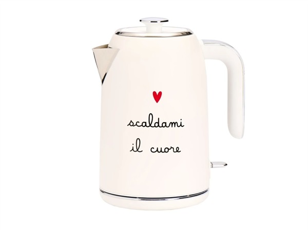 SIMPLE DAY LIVING & LIFESTYLE Bollitore elettrico bianco - Scaldami il cuore
