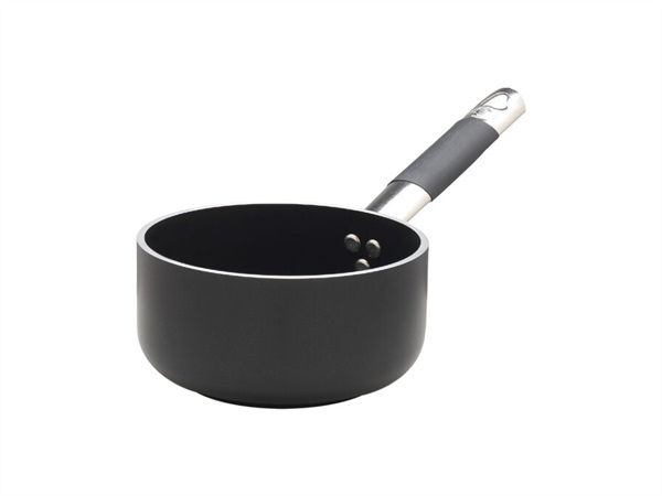 PENTOLE AGNELLI Casseruola antiaderente induzione AlBlack alta in alluminio 5mm 1 manico - 24 cm