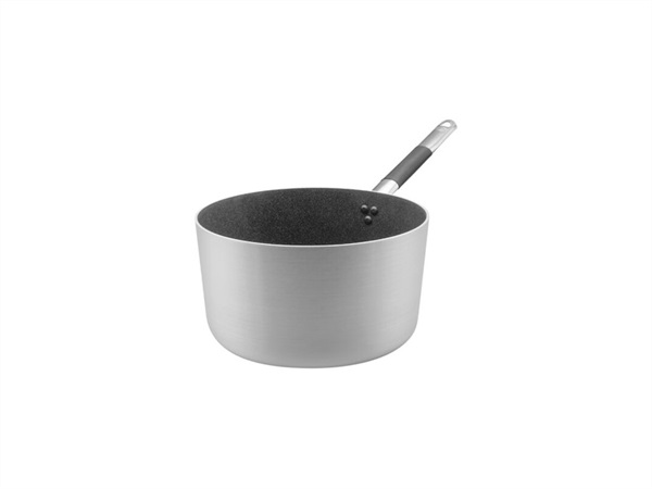 PENTOLE AGNELLI Casseruola antiaderente induzione SharkSkin alta in alluminio 3mm 1 manico - Ø16