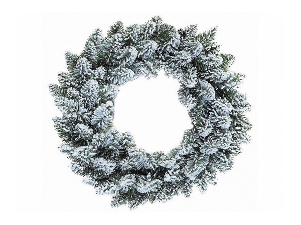 FLORA S.R.L. Corona innevata in pvc Ø45 cm