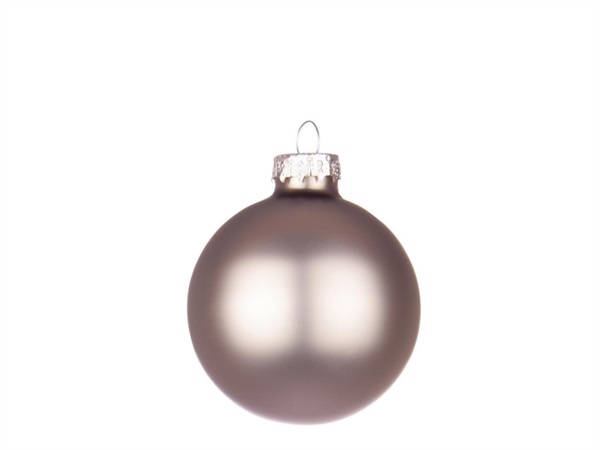 BIZZOTTO Sfera in vetro argento opaco, Ø6 cm