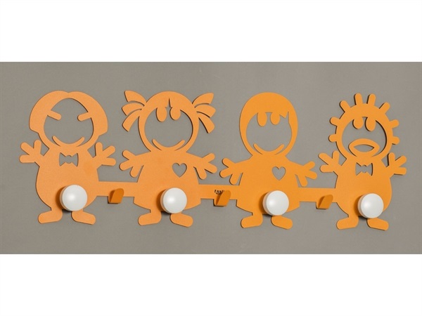 Appendiabiti Bibini arancione, 72x25 cm