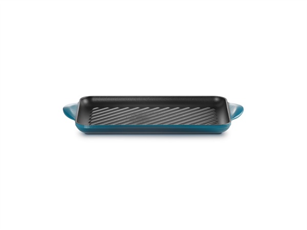LE CREUSET Tradition, grill rettangolare 32x22 cm in ghisa vetrificata - deep teal