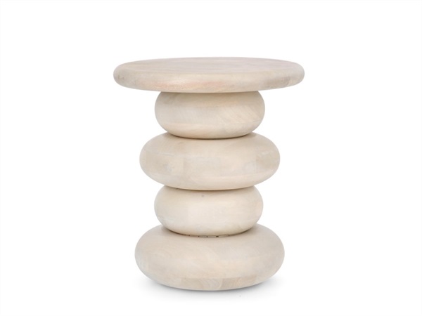 BIZZOTTO Lopez, tavolino Ø40 cm naturale
