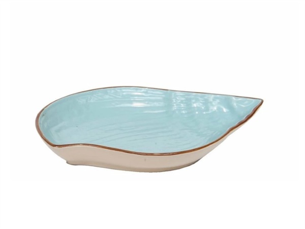 NOVITA' HOME Mediterraneo, ciotola conchiglia turchese