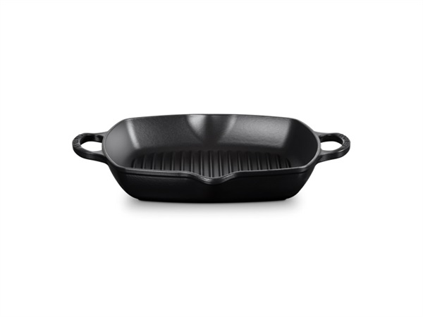 LE CREUSET Evolution, grill quadrato in ghisa vetrificata 34,5 cm - nero
