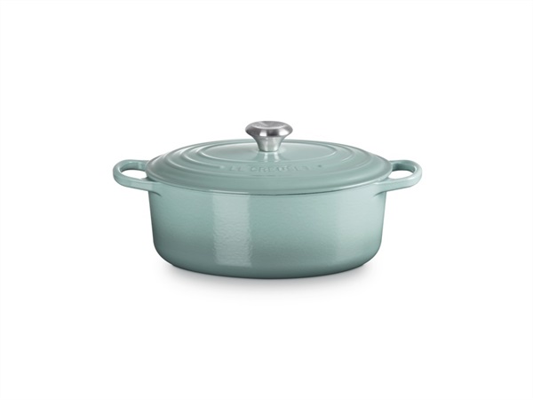 LE CREUSET Evolution, cocotte ovale 29 cm in ghisa vetrificata - sea salt