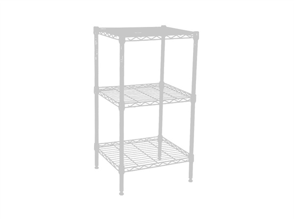 VERDELOOK Scaffale a filo bianco, 3 ripiani, 35x40x75h cm - bianco