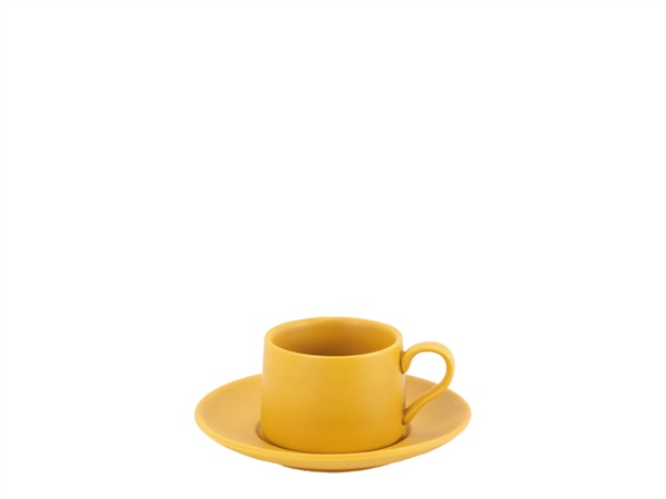ZAFFERANO S.R.L. Levante, tazzina caffè con piattino ocra 8 cl