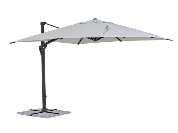 BIZZOTTO OMBRELLONE BRACCIO INES 3X3 ANTRACITE-GRIGIO CHIARO