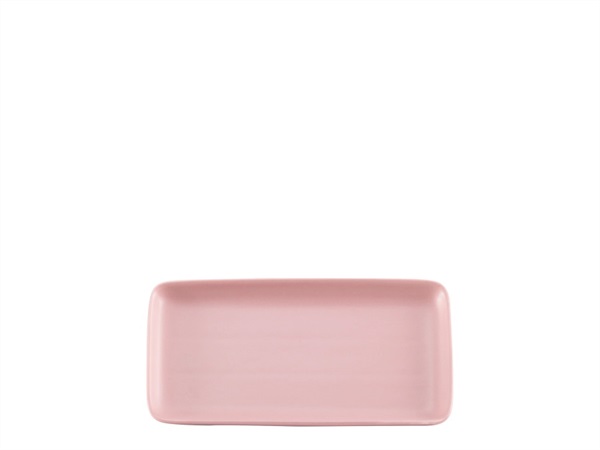 ZAFFERANO S.R.L. Levante, vassoio rettangolare rosa antico 12,5x23 cm