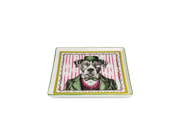 EGAN Human essence, vassoio cane "Friendship", 19x19 cm