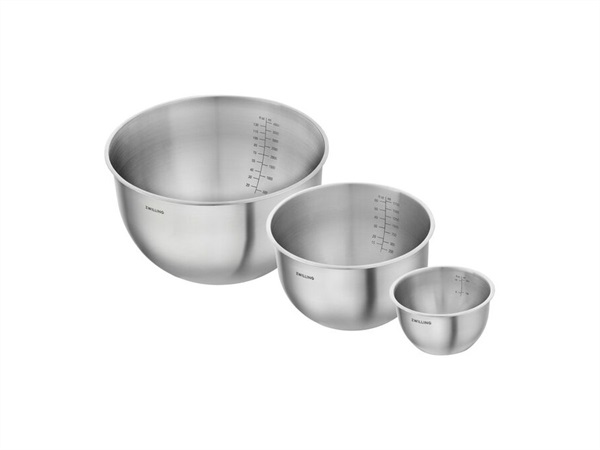 ZWILLING J.A.HENCKELS ITALIA Fresh & save, set 3 ciotole, acciaio inox, grigio