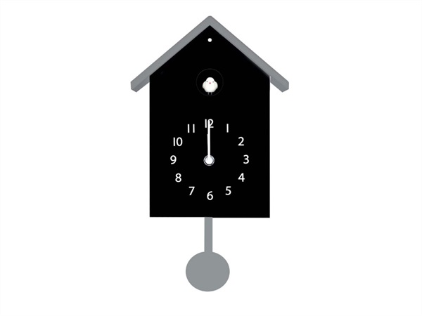 WD LIFESTYLE Orologio a cucù nero