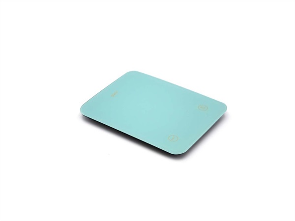WD LIFESTYLE Bilancia digitale ricaricabile e waterproof azzurra