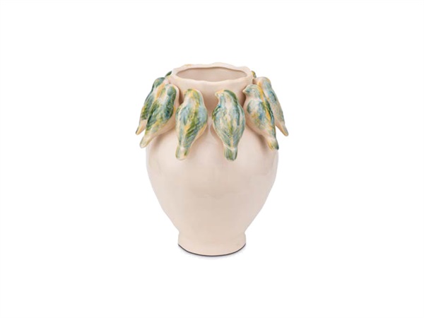 RITUALI DOMESTICI Vedetta, vaso uccellini Ø23 cm, bianco