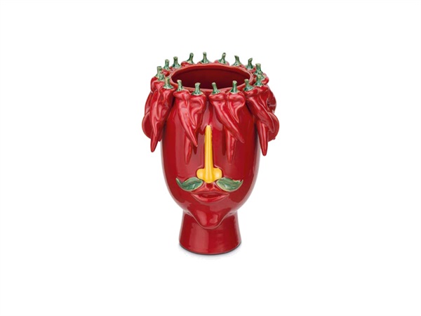 RITUALI DOMESTICI Arciboldo, vaso Ø22,5 cm, rosso
