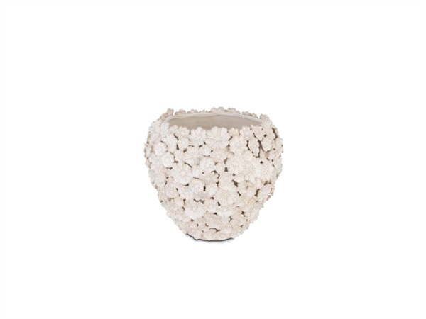 RITUALI DOMESTICI Fiorinfiorello, cachepot Ø24 cm, bianco