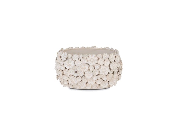 RITUALI DOMESTICI Fiorinfiorello, cachepot 23x17 cm, bianco
