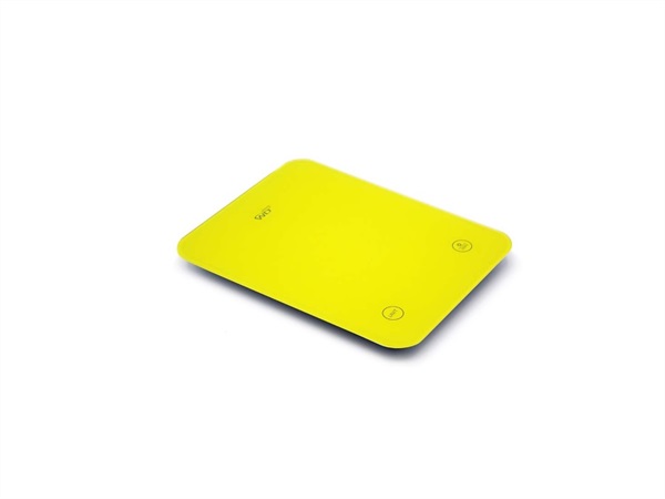 WD LIFESTYLE Bilancia digitale ricaricabile e waterproof giallo