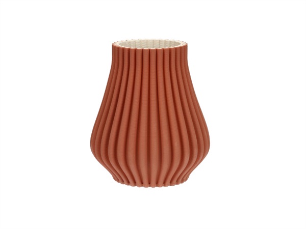 RITUALI DOMESTICI Lino, vaso decorativo Ø25 cm, corallo