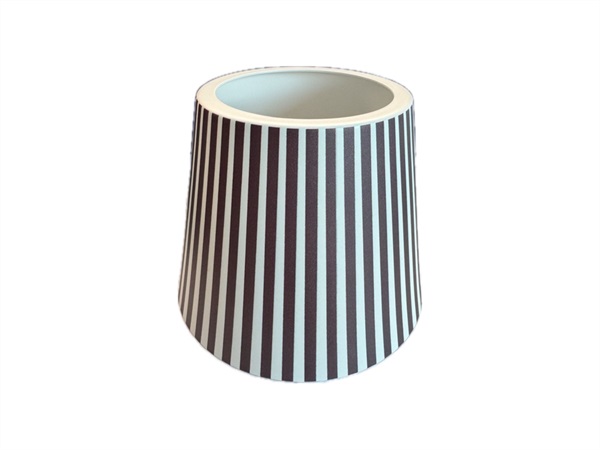 ZAFFERANO S.R.L. Cover in metallo per poldina Ø11,4x8,9 cm - righe marroni