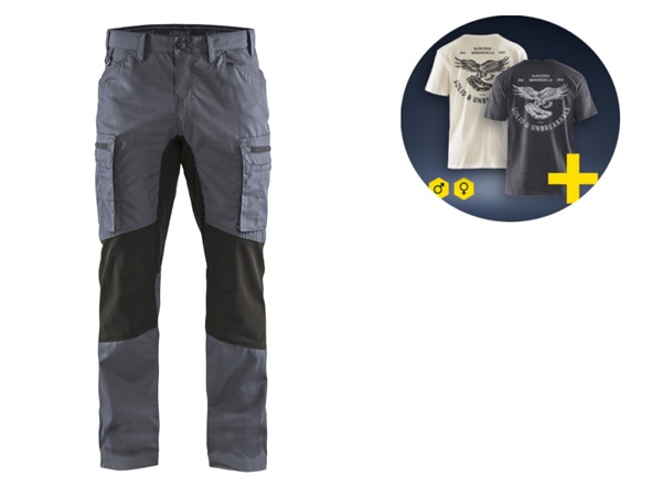 BLÅKLÄDER ITALIA SRL Pantalone Service 1459 1845 blåkläder grigio/nero